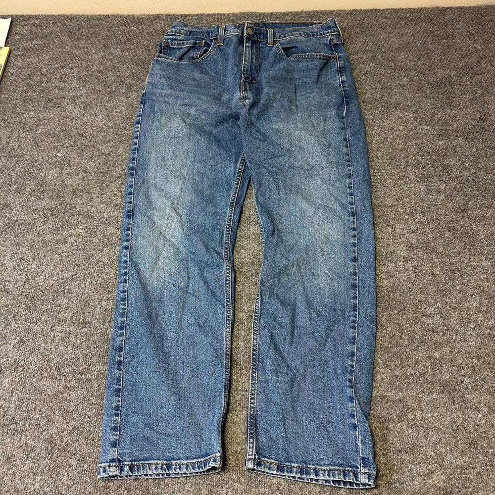 Levi's Jeans Mens Size 34x30 Blue 505 Regular Fit Straight Leg Denim Casual